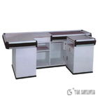 Aluminum Alloy Electric Supermarket Checkout Counter With Convey Belt