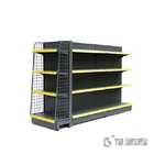 Retail Display Gondola Shelf Rack Powder Coating Surface CE Certification