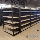 Grocery Display Racks And Shelves For Supermarket 600×1300mm Double Side