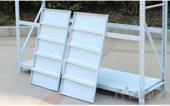 200KG Per Layer Warehouse Shelf Racks Powder Coated Metal Light Duty 2-5 layers
