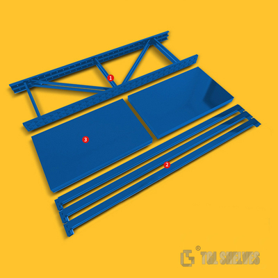 200KG Per Layer Warehouse Shelf Racks Powder Coated Metal Light Duty 2-5 layers