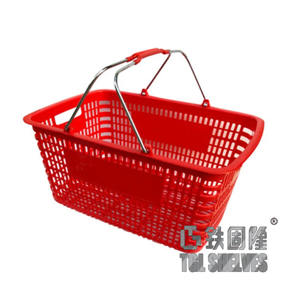 Retail Store Wire Mesh Metal Shopping Basket Zinc Or Chromed